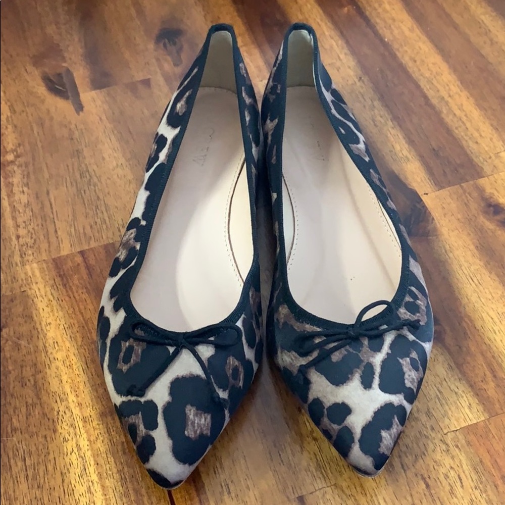 Tan and black Leopard print J.Crew flats
